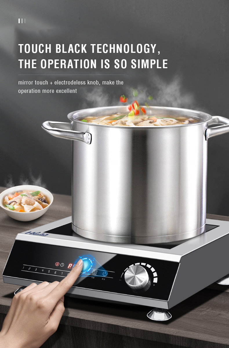 3.5kW Counter Top Commercial Induction Cooker 