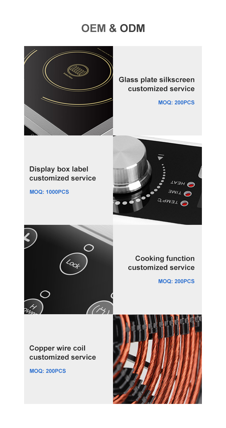 5000W Commercial Induction Cooker Stove Main Board Flat Coil Parts Induction Cooker SKD Spare Parts
